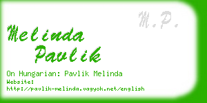melinda pavlik business card